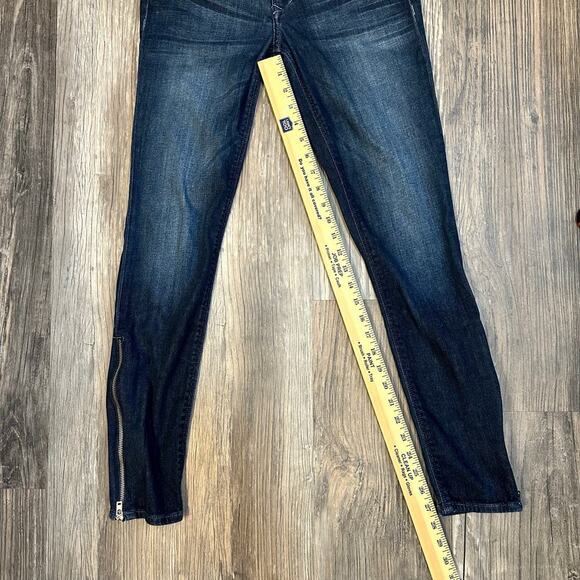 Black Orchid Women's Skinny Jeans Size 26‎ Blue Zipper Accents Stretch Denim - Picture 6 of 10